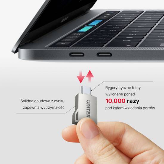 Adapter USB-C -> USB 3.1 A żeńskie Unitek A1025GNI