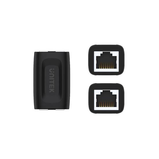 Adapter RJ45/RJ45 przelotka 1:1 kat. 6 Unitek A1026BK