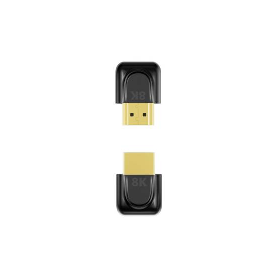 Adapter kątowy HDMI M -> HDMI Ż 8K Unitek A1046ABK03