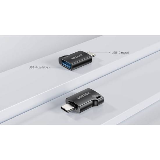 Adapter USB-C -> USB-A 10Gbps Unitek A1048ABK01