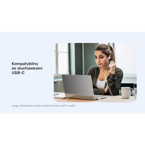 Adapter USB-A -> USB-C 10Gbps Unitek A1049ABK01