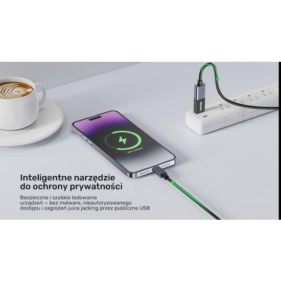 Adapter blokujący dane USB-A Unitek A1056ABK01