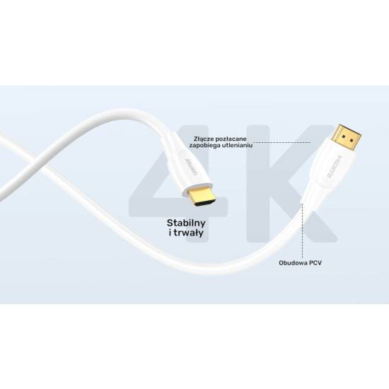 Kabel HDMI 1.4 4K M/M 15,0m Unitek C11090AWH01-15M biały