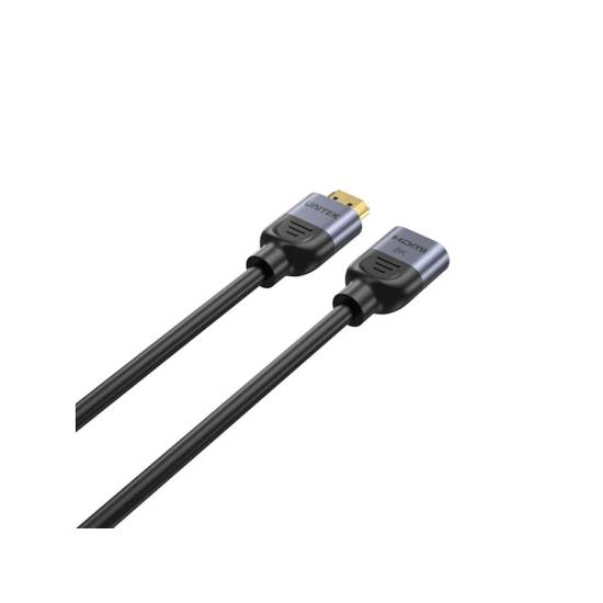 Kabel HDMI 2.1 8K M/Ż przedłużacz 1,0m Unitek C11091AGY01-1M