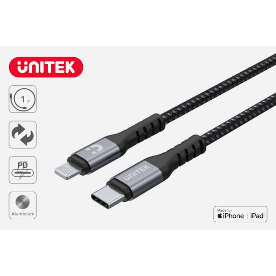 Kabel USB C na Lightning MFi 1m Unitek C14060GY