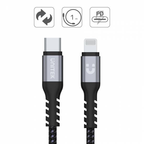 Kabel USB C na Lightning MFi 1m Unitek C14060GY