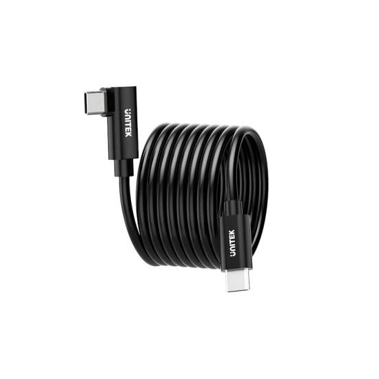 Kabel USB-C - USB-C VR Link Pro obsługuje 5Gps 60W Unitek C14094ABK01-5M