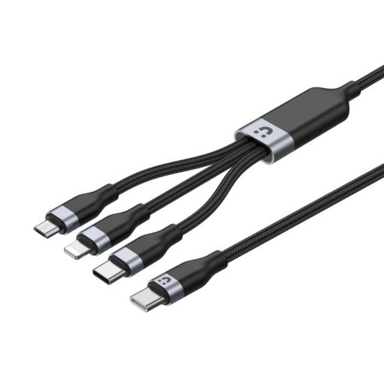 Kabel USB-C 3w1 micro/Lightning/USB-C 1,5m Unitek C14101AGY01-1.5M