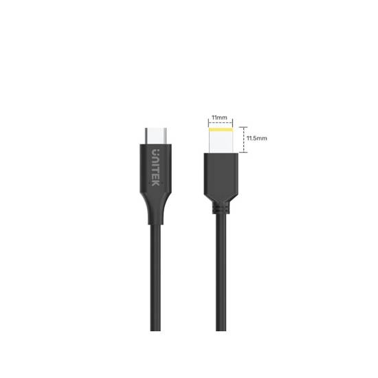 Kabel zasilający 65W Lenovo USB-C na 11x4.5 mm Yoga Unitek C14115BK-1.8M