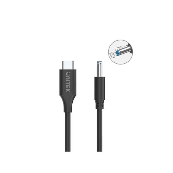 Kabel zasilający 65W HP USB-C na 4.5x3.0 mm Unitek C14117BK-1.8M