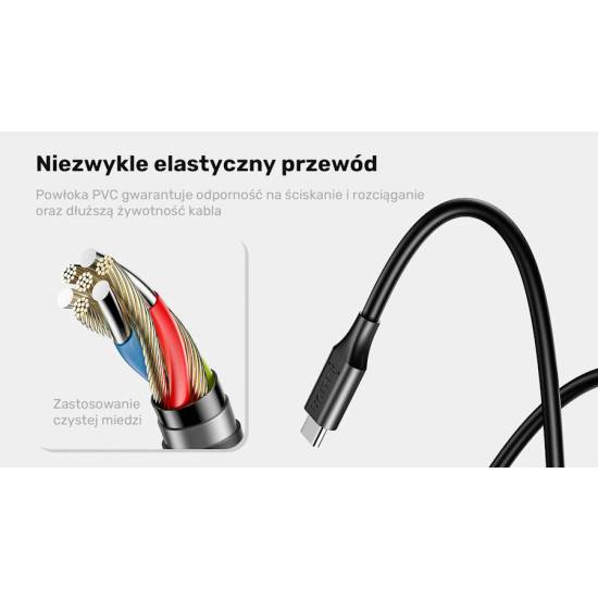 Kabel zasilający 65W Dell USB-C na 4.5x3.0 mm Unitek C14120BK-1.8M