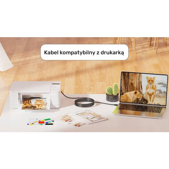 Kabel USB-C USB-B USB 2.0 5,0m Unitek C14140ABK03-5M