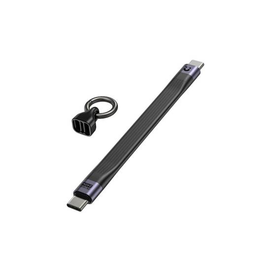 Kabel USB-C - USB-C USB4 40 Gb/s PD 240W 8K 13cm w formie breloka Unitek C14179ABK01-0.13M