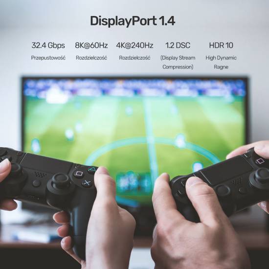 Kabel DisplayPort 1.4 M/M 8K@60Hz 1,0m Unitek C1606BNI