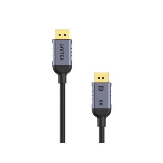 Kabel DisplayPort 1.4 M/M 8K@60Hz HDR DSC 1,5m Unitek C1628GY01-1.5M