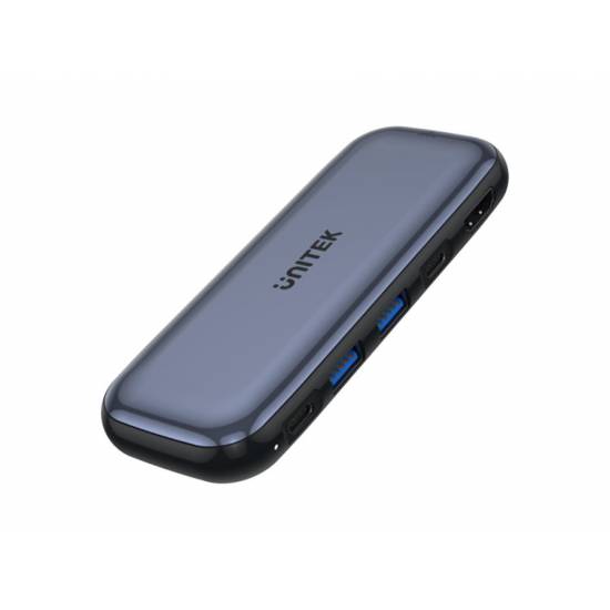 Hub USB-C -> USB 3.1 x2 USB-C x2 10Gbps PD 100W slot M.2 HDMI 4K Unitek D1046A