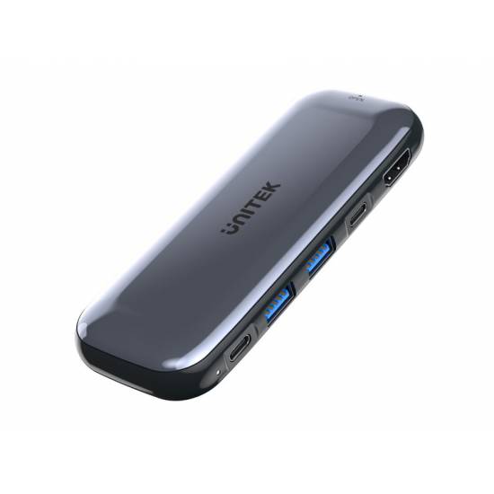 Hub USB-C -> USB 3.1 x2 USB-C x2 10Gbps PD 100W slot M.2 HDMI 4K Unitek D1046A