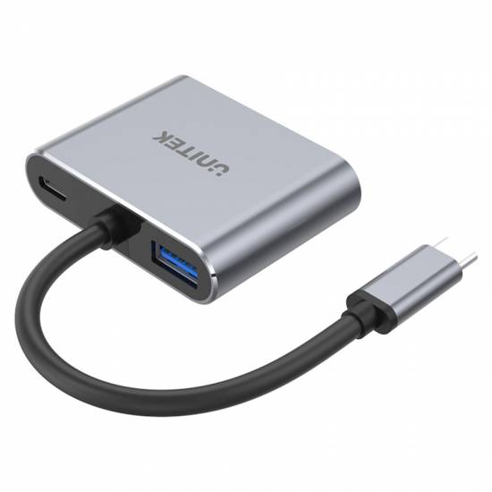 Hub USB-C -> USB 3.1 HDMI VGA PD 100W Unitek D1049A