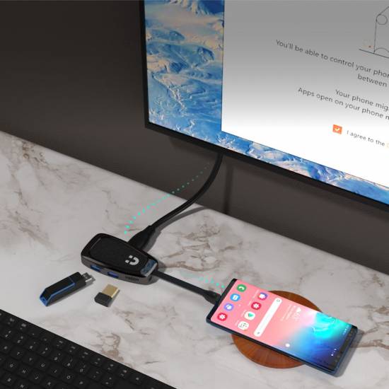 Hub USB-C -> USB 3.1 x2 10Gbps plus PD 100W HDMI 4K Unitek D1053A