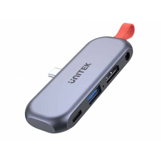 Hub USB-C -> USB 3.1 10Gbps plus PD 100W HDMI 4K audio Unitek D1070A