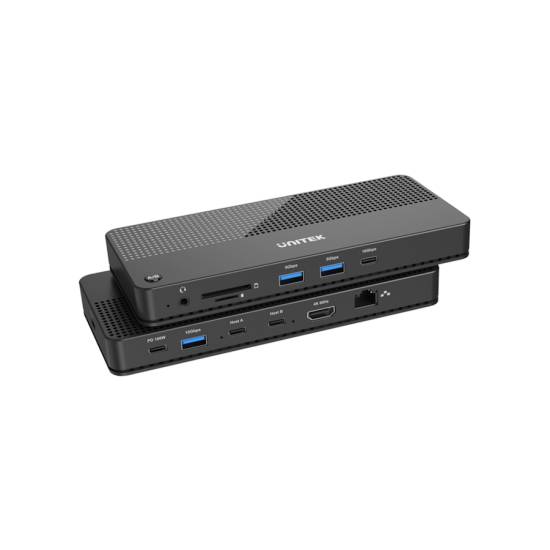 Przełącznik KVM HDMI 2.0 USB-C x2 11 portów Unitek D1077A