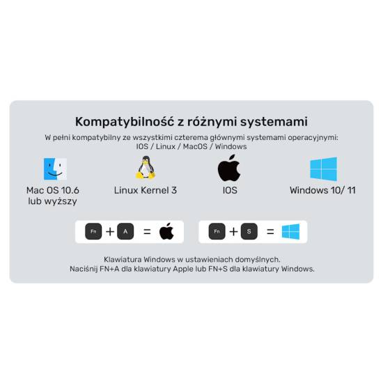 Klawiatura USB-C multiport 9w1 HDMI 4K czytnik kart SD audio PD 100W Unitek D1092A