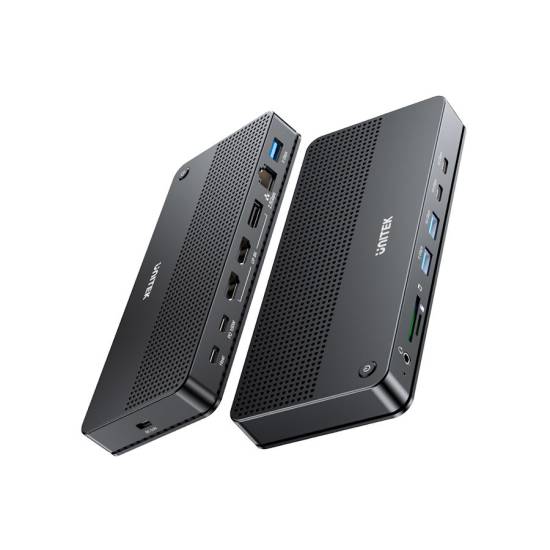 Stacja dokująca USB-C 13w1 MST HDMI DisplayPort 8K PD 100W Unitek D1104A01