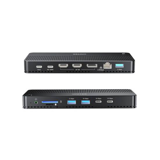 Stacja dokująca USB-C 13w1 MST HDMI DisplayPort 8K PD 100W Unitek D1104A01