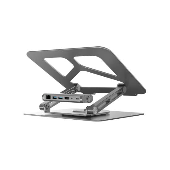 Podstawka pod laptop składana obrotowa USB-C HDMI PD 100W Unitek D1109A
