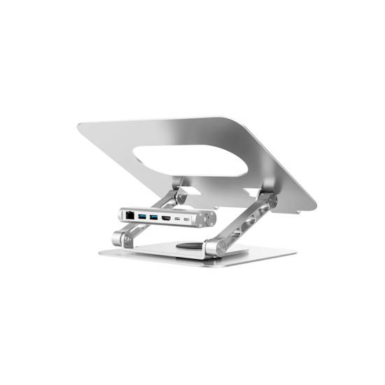 Podstawka pod notebooka z odłączanym hubem USB-C HDMI 4K PD 100W Unitek D1109B01