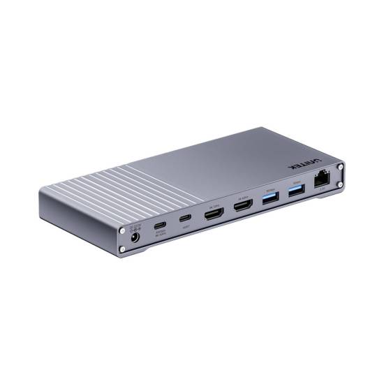 Stacja dokująca USB 4 HDMI x2 RJ45 2,5Gbps PD 85W 40Gbps 8K Unitek D1117AGY01-EU