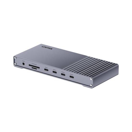Stacja dokująca USB 4 HDMI x2 RJ45 2,5Gbps PD 85W 40Gbps 8K Unitek D1117AGY01-EU