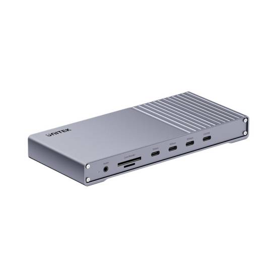 Stacja dokująca USB 4 HDMI x2 RJ45 2,5Gbps PD 85W 40Gbps 8K Unitek D1117AGY01-EU