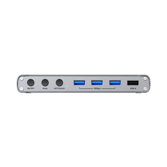 Przełącznik KVM USB-C 10Gbps z HDMI i transferem plików między systemami Unitek D1118AGY01-EU