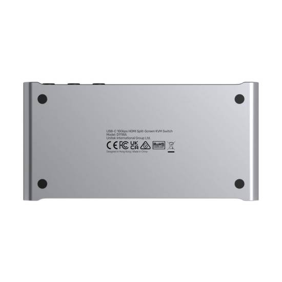 Przełącznik KVM USB-C 10Gbps z HDMI i transferem plików między systemami Unitek D1118AGY01-EU