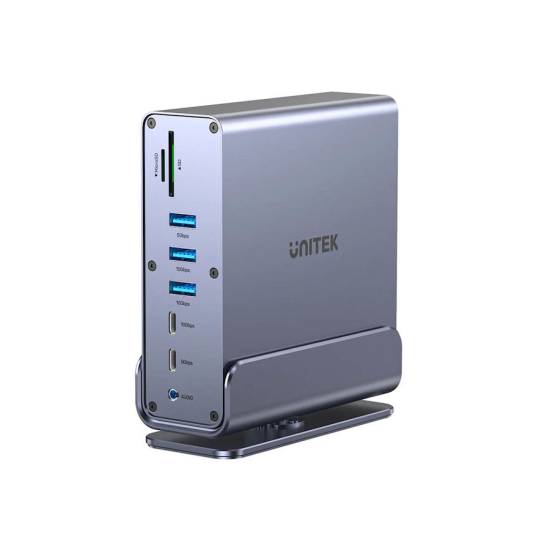 Stacja dokująca USB-C HDMI x2 DP x1 RJ45 PD 100W 10Gbps 4K Unitek D1135AGY01