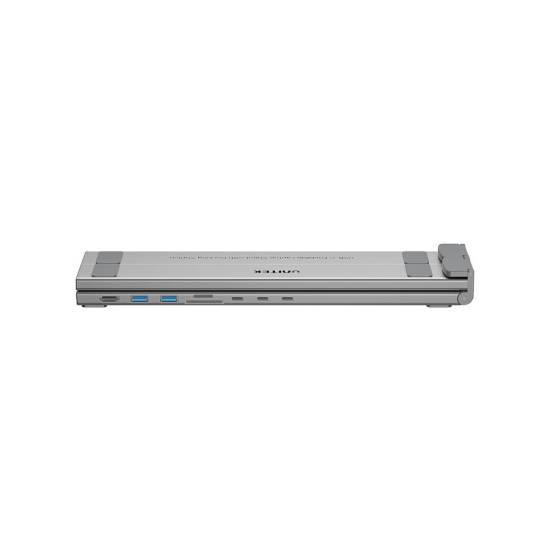 Podstawka pod laptop składana regulowana USB-C HDMI PD 90W micro SD/SD Unitek D1137AGY01