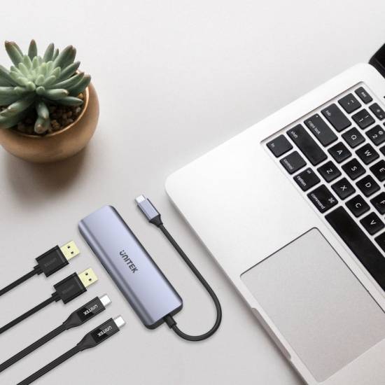 Hub USB-C -> USB 3.1 x2 plus USB Typ-C x2 Unitek H1107Q