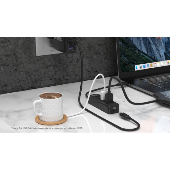 Hub USB 3.1 x4 10W Unitek H1117A aktywny