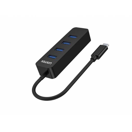 Hub USB-C -> USB 3.1 x4 10W Unitek H1117B aktywny