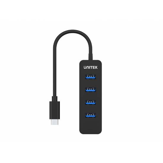Hub USB-C -> USB 3.1 x4 10W Unitek H1117B aktywny