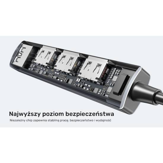 Hub USB 3.0 x1 + USB 2.0 x3 Unitek H1208A
