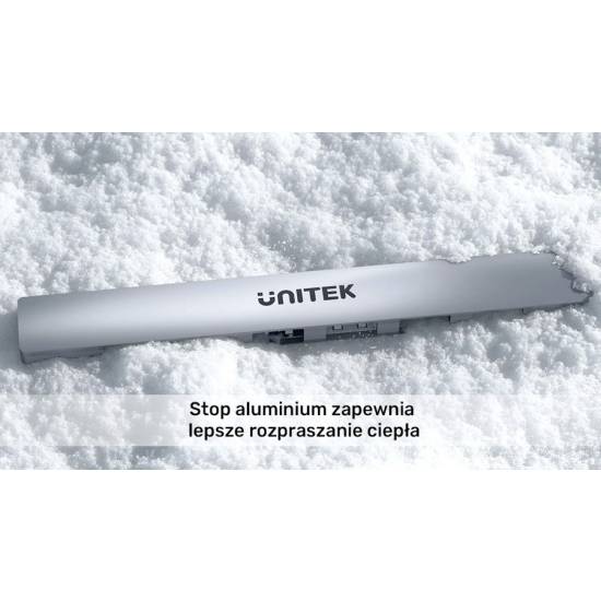 Hub USB-C -> USB-A x7 z adapterem USB-A/C Unitek H1209AGY01