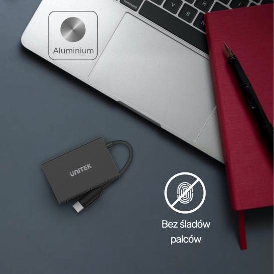 Hub USB-C -> USB-A x2 USB-C x2 Unitek H1302A
