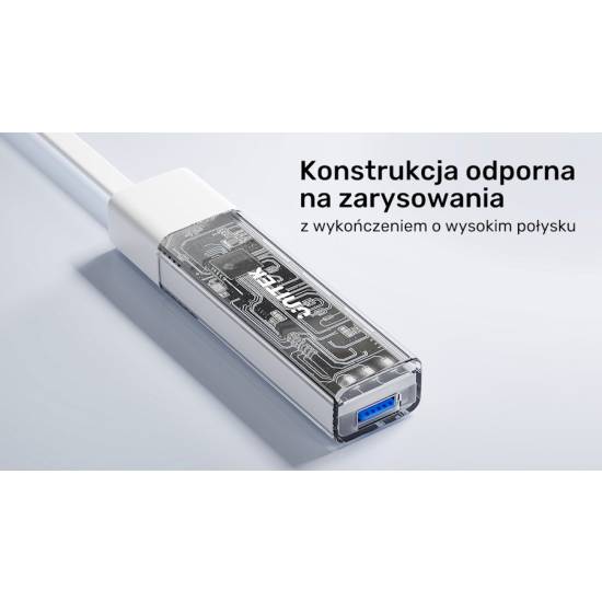 Hub USB-C/A -> USB 3.0 A x4 dwukierunkowy Unitek H1319AWH01 biały