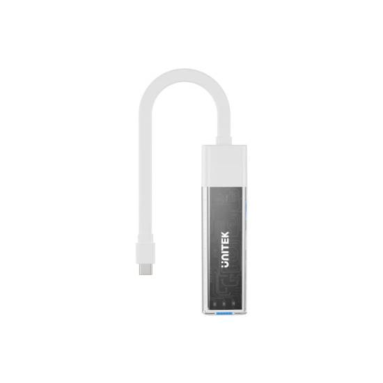 Hub USB-C/A -> USB 3.0 A x4 dwukierunkowy Unitek H1319AWH01 biały