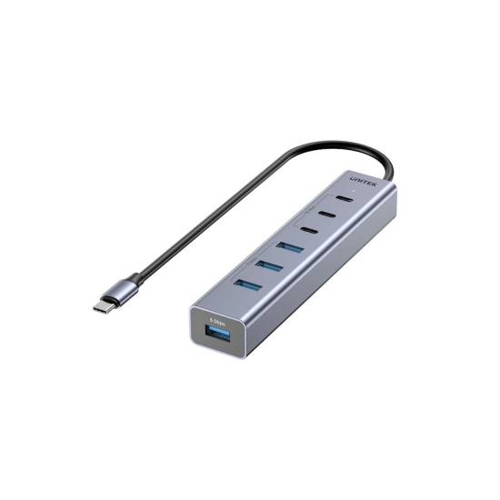 Hub USB-C -> USB-A x4 USB-C x3 10Gbps Unitek H1335AGY01-EU