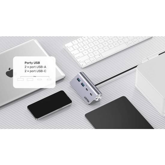 Hub USB-C -> USB 3.1 x2 USB-C x2 Unitek H1337AGY01