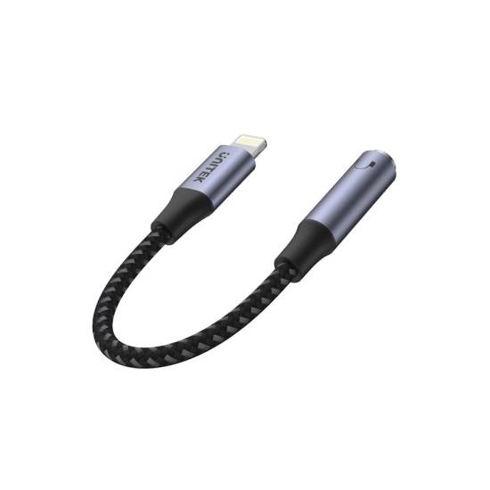 Adapter Lightning męskie na mini jack 3,5 mm żeńskie Unitek M1208A