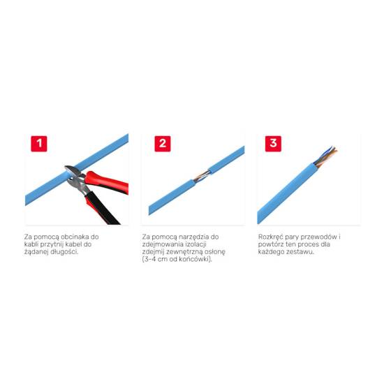 Wtyk modularny RJ45 8p8c przelotowy kat.6 100szt nieekranowany Unitek OT1091ATP01
